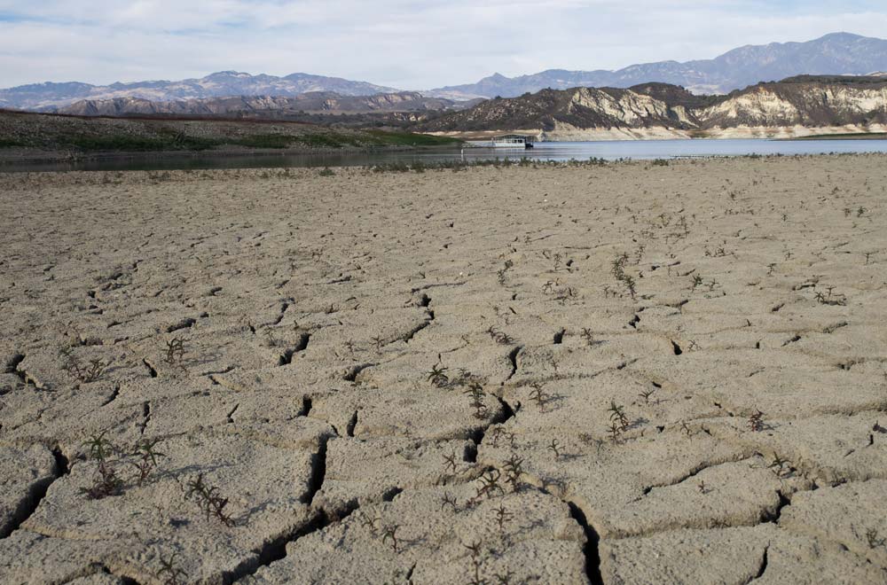 California's Lake Cachuma, at only 7% of capacity.